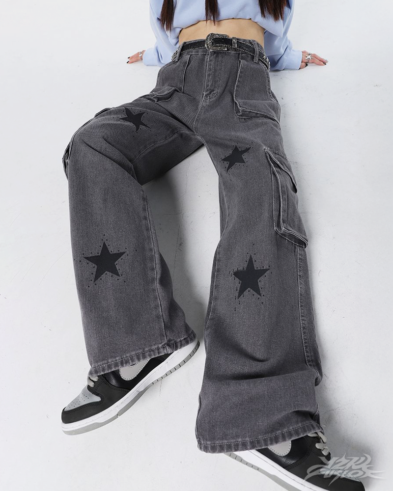 OFFSEAL Y2K Star Cargo Pants