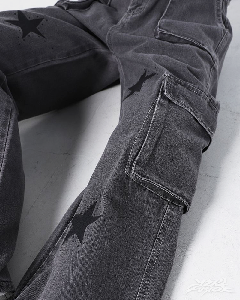 OFFSEAL Y2K Star Cargo Pants
