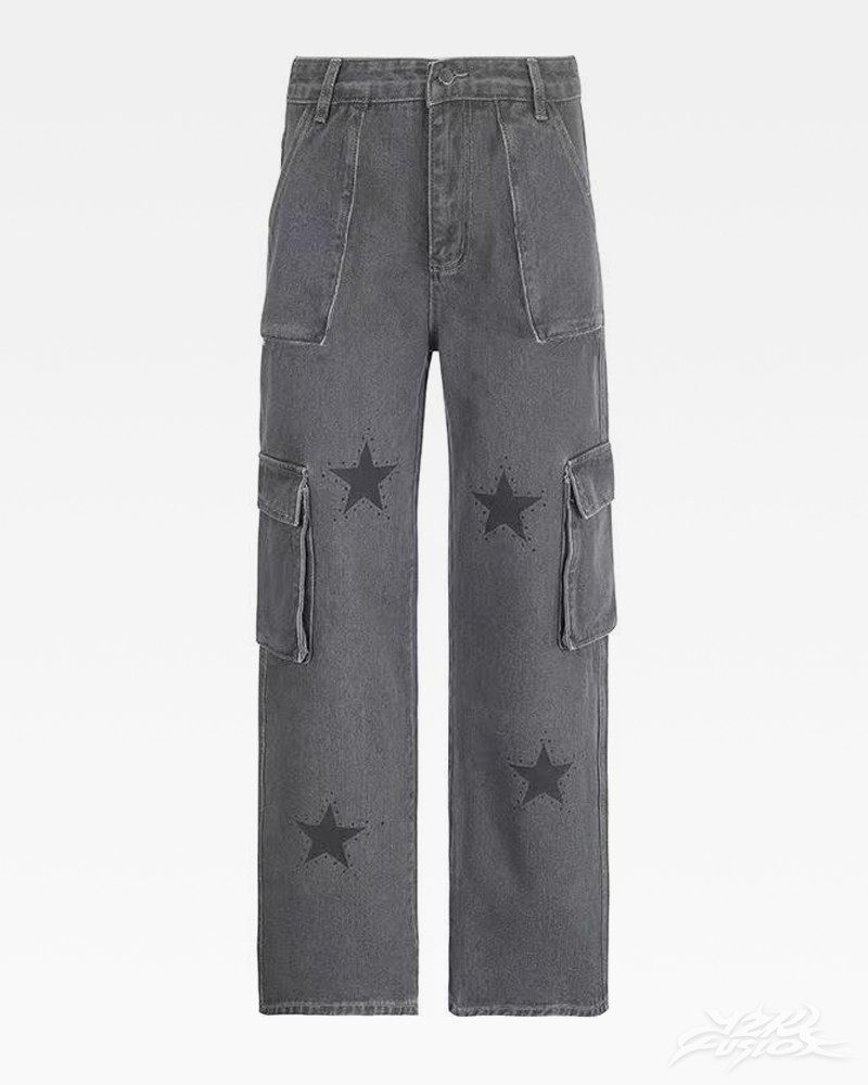 OFFSEAL Y2K Star Cargo Pants