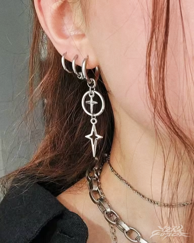 OFFSEAL Y2K Star Earrings