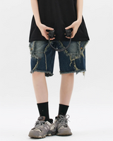 OFFSEAL Star Shorts Denim