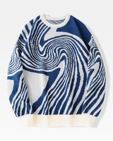OFFSEAL Y2K Swirl Sweater