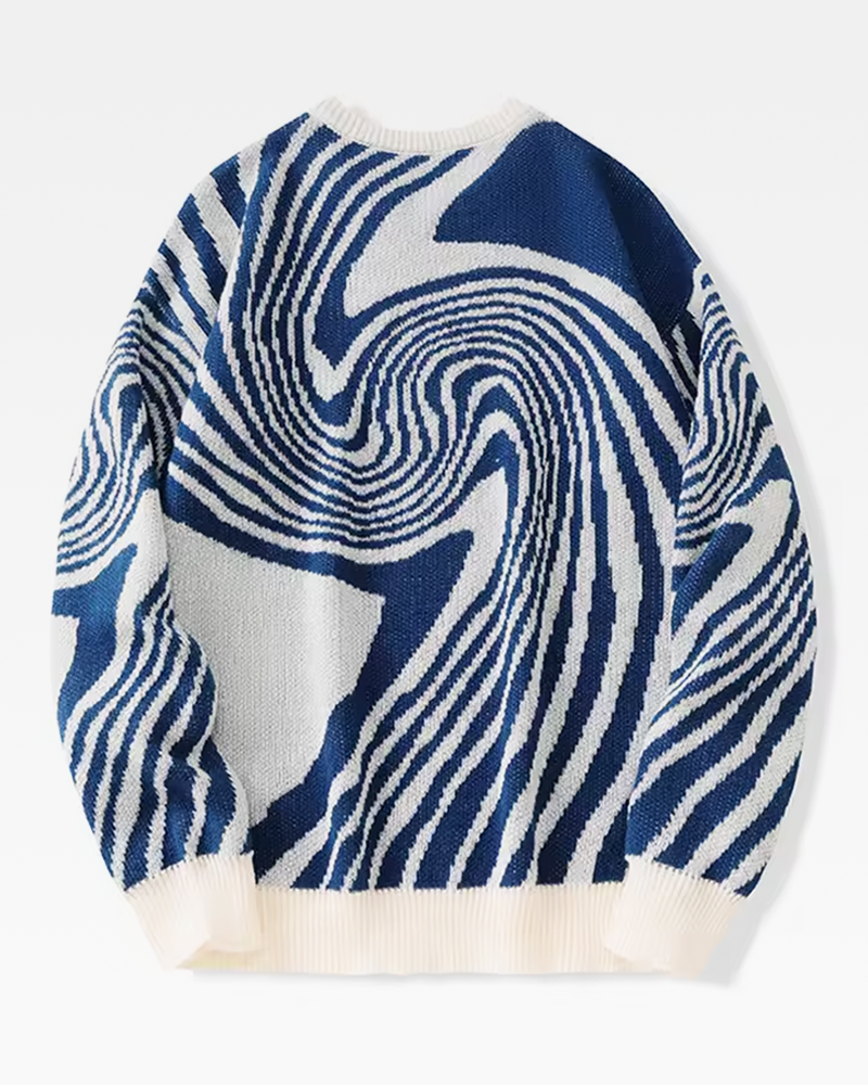 OFFSEAL Y2K Swirl Sweater