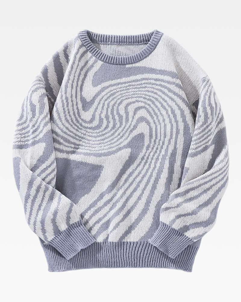 OFFSEAL Y2K Swirl Sweater