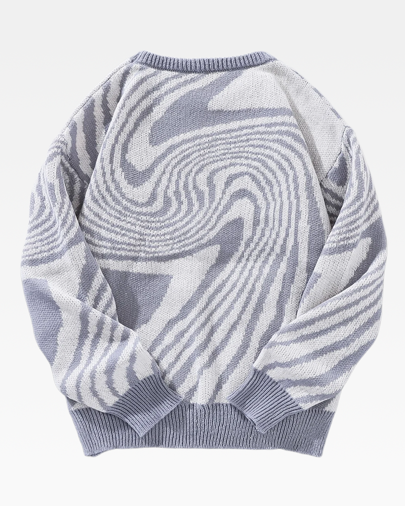 OFFSEAL Y2K Swirl Sweater