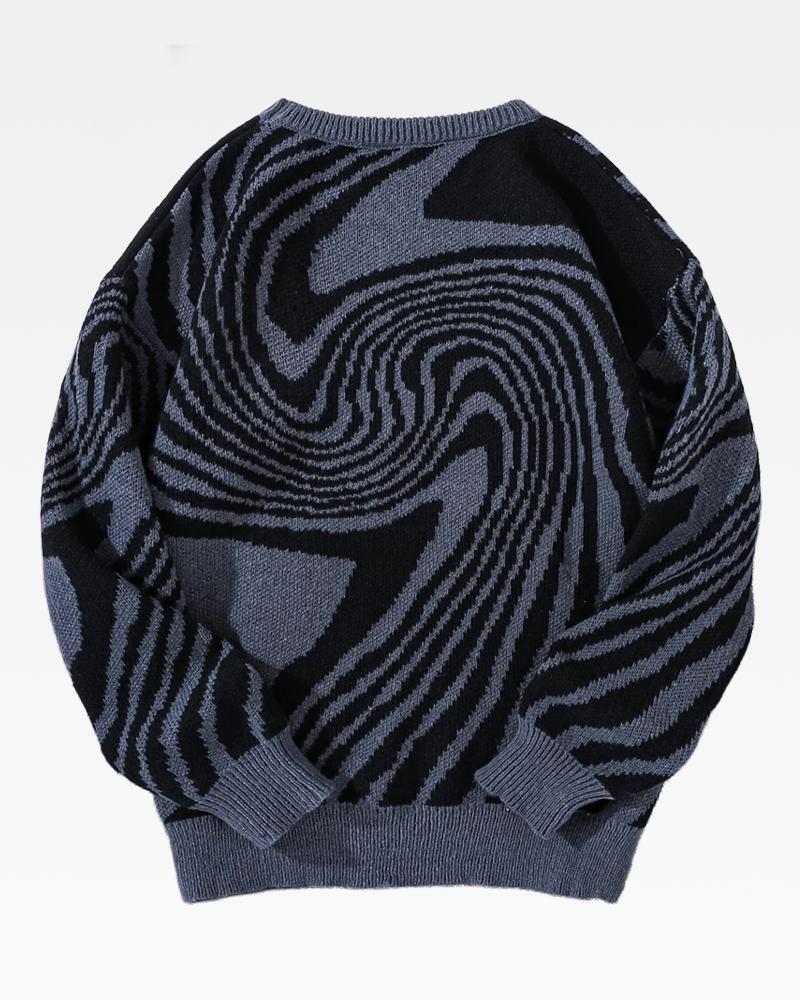 OFFSEAL Y2K Swirl Sweater