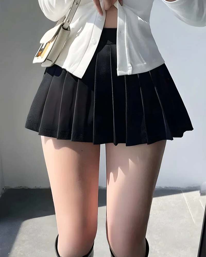 OFFSEAL Tennis Pleated Mini Skirt
