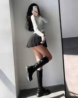 OFFSEAL Tennis Pleated Mini Skirt