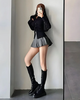 OFFSEAL Tennis Pleated Mini Skirt
