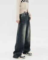 OFFSEAL Washed Baggy Jeans
