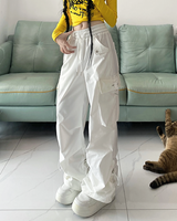 OFFSEAL White Parachute Pants