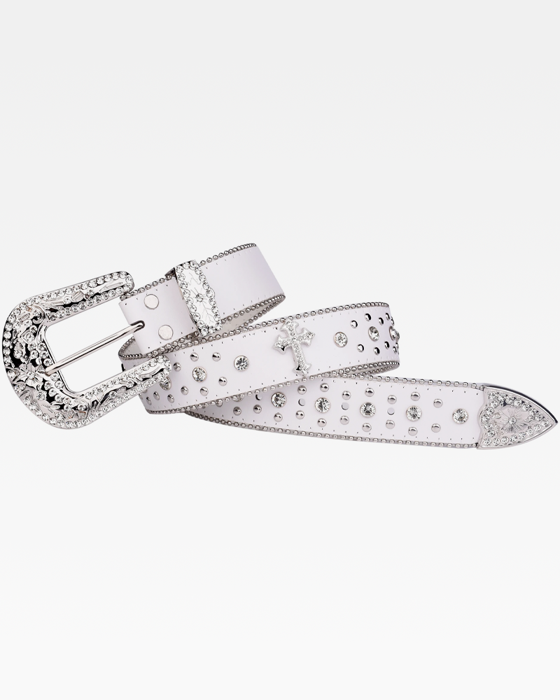 OFFSEAL Y2K White Western Belt