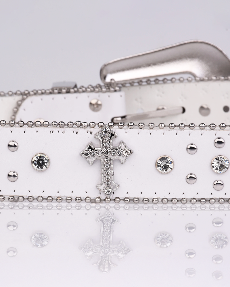 OFFSEAL Y2K White Western Belt
