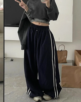 OFFSEAL Y2K Wide Leg Striped Joggers