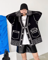 OFFSEAL Women's Graphic Cardigan