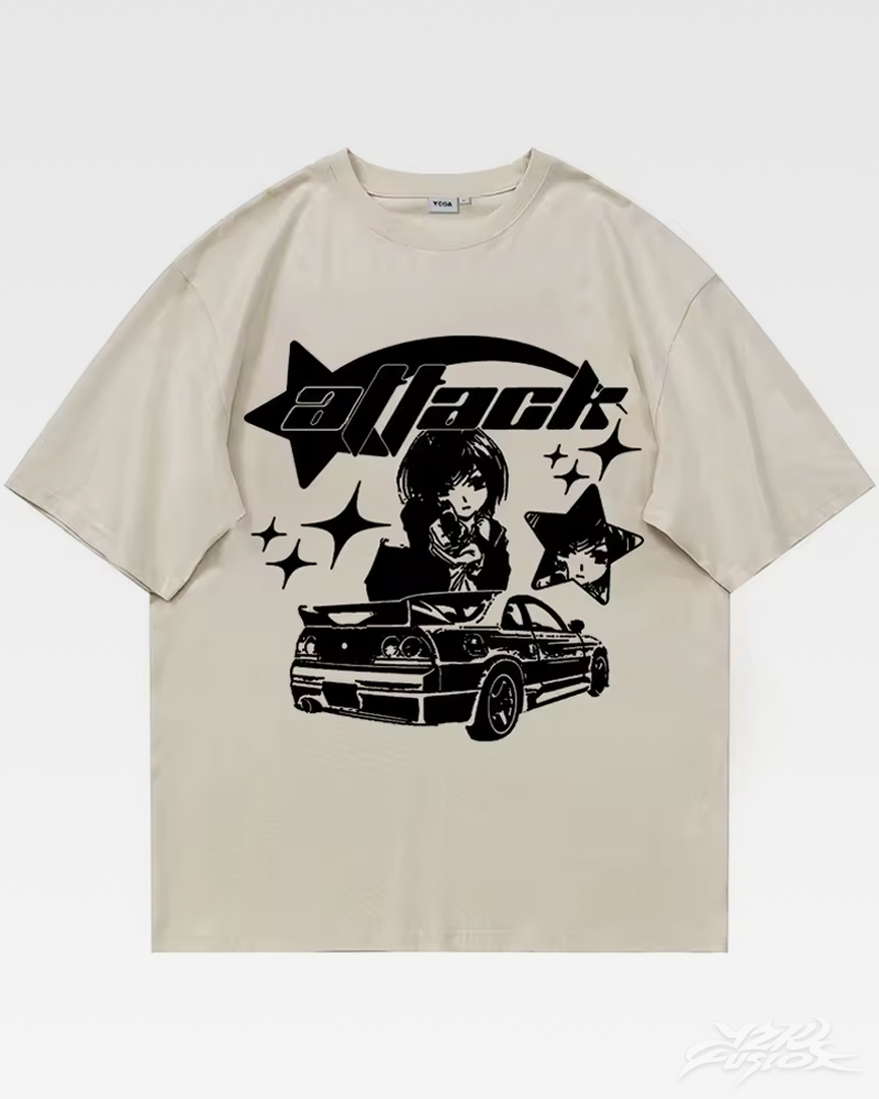 OFFSEAL Y2K Anime Shirt