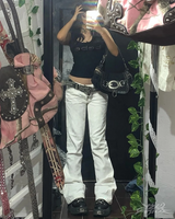 OFFSEAL Y2K Bebe Rhinestone Top