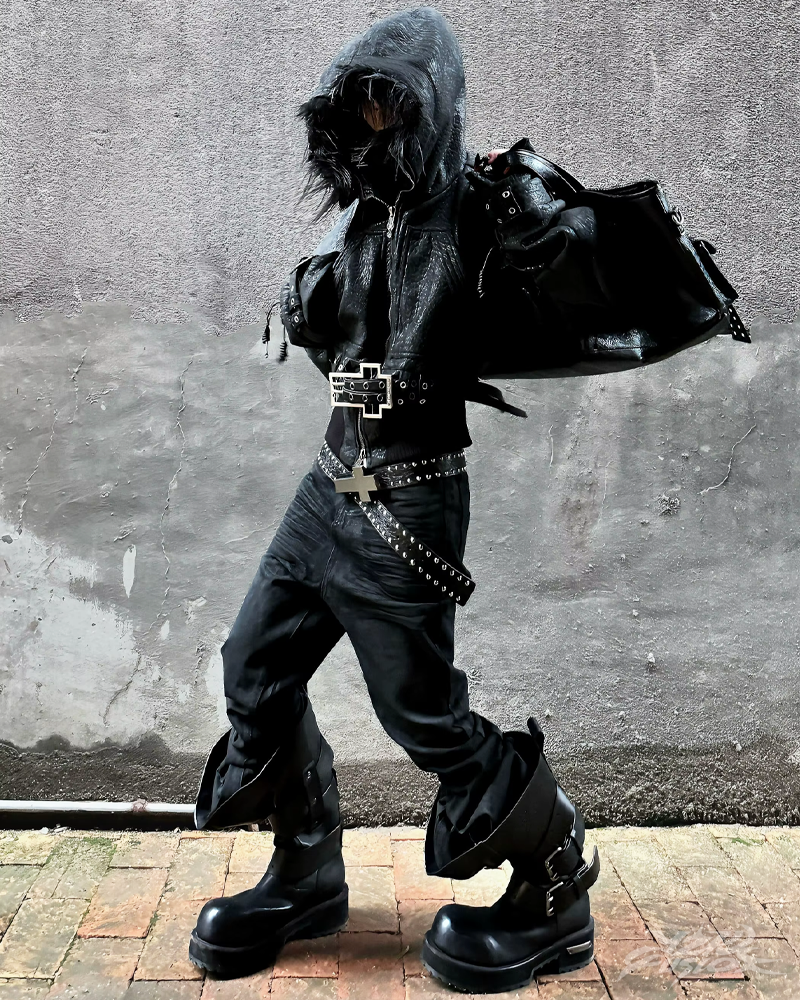 OFFSEAL Y2K Belt with Cross Buckle