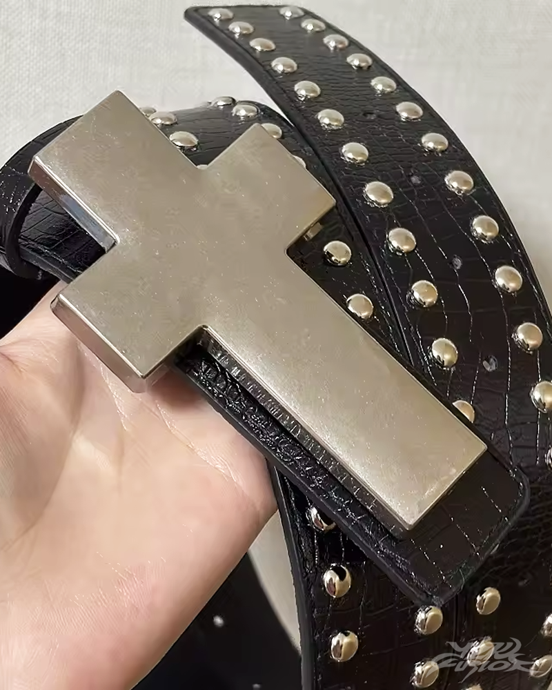 OFFSEAL Y2K Belt with Cross Buckle