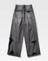 OFFSEAL Y2K Black Ripped Jeans