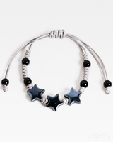 OFFSEAL Y2K Black Star Charm Bracelet