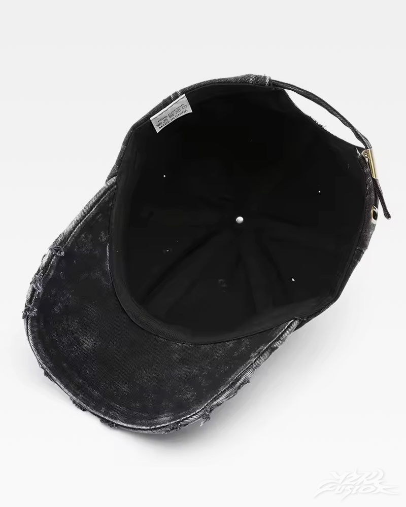 OFFSEAL Y2K Black Washed Cap