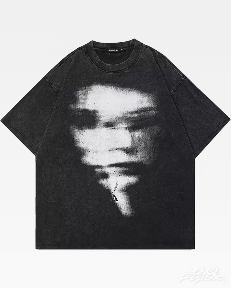 OFFSEAL Y2K Blurry Face Shirt