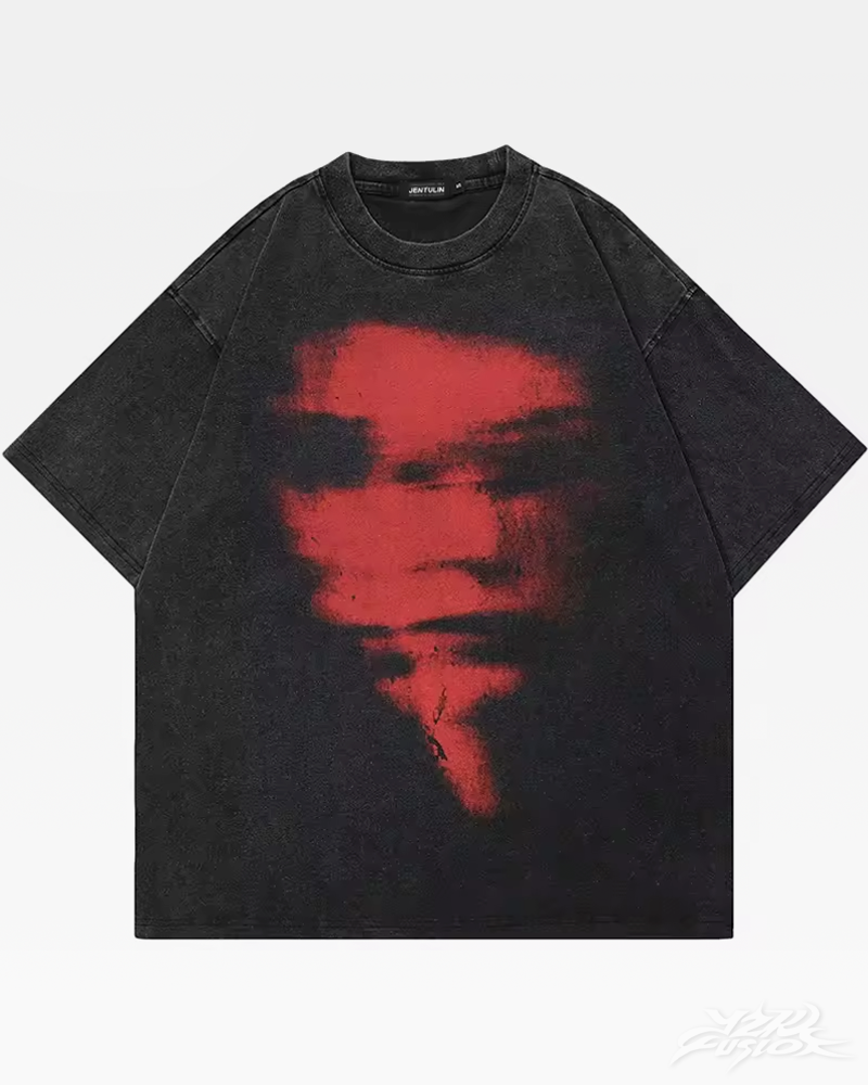 OFFSEAL Y2K Blurry Face Shirt