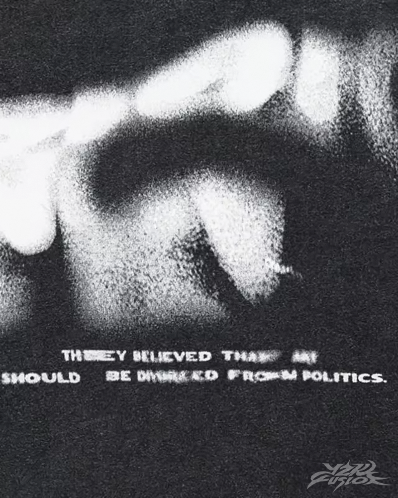 OFFSEAL Y2K Blurry Letters Shirt