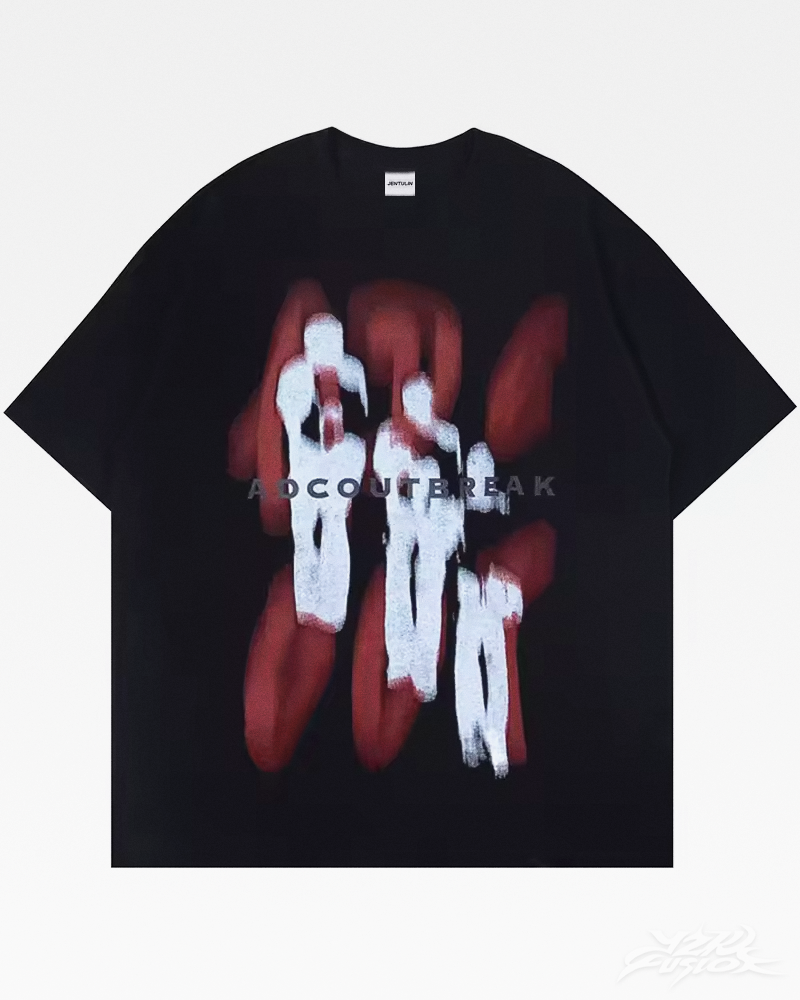 OFFSEAL Y2K Blurry Silhouettes Shirt