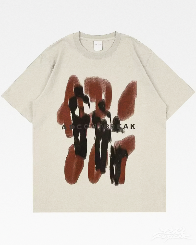 OFFSEAL Y2K Blurry Silhouettes Shirt