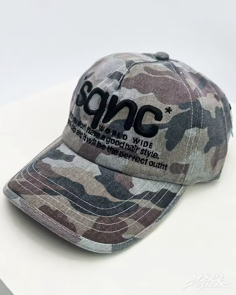 OFFSEAL Y2K Camo Baseball Cap