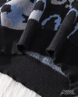 OFFSEAL Y2K Cat Graphic Knit Sweater