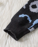 OFFSEAL Y2K Cat Graphic Knit Sweater