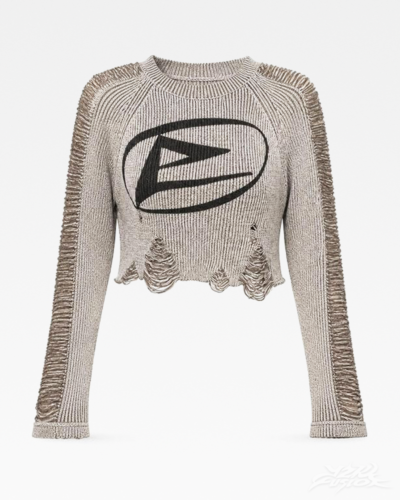 OFFSEAL Y2K Cropped Sweater