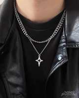 OFFSEAL Y2K Cross Necklace Men
