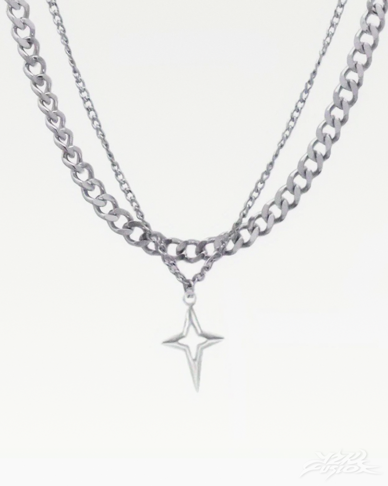 OFFSEAL Y2K Cross Necklace Men