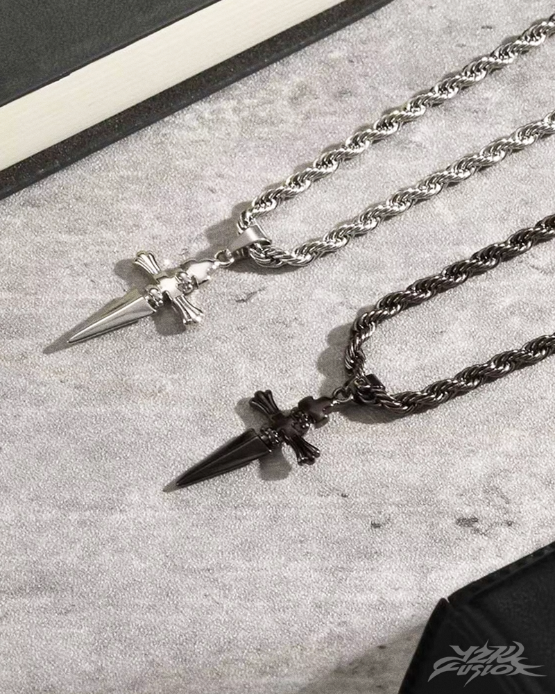 OFFSEAL Y2K Dagger Necklace