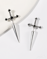 OFFSEAL Y2K Dagger Stud Earrings