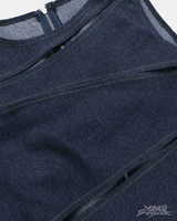 OFFSEAL Y2K Denim Cutout Top