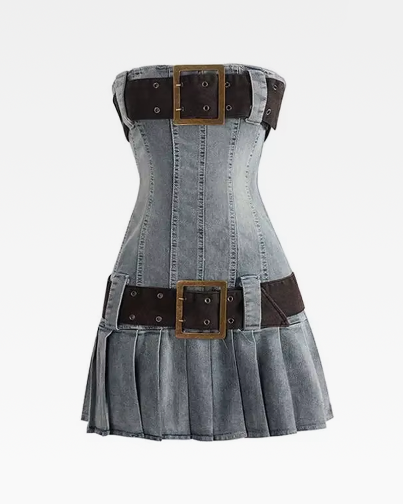 OFFSEAL Y2K Denim Dress