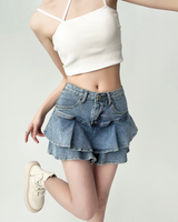 OFFSEAL Y2K Denim Mini Skirt