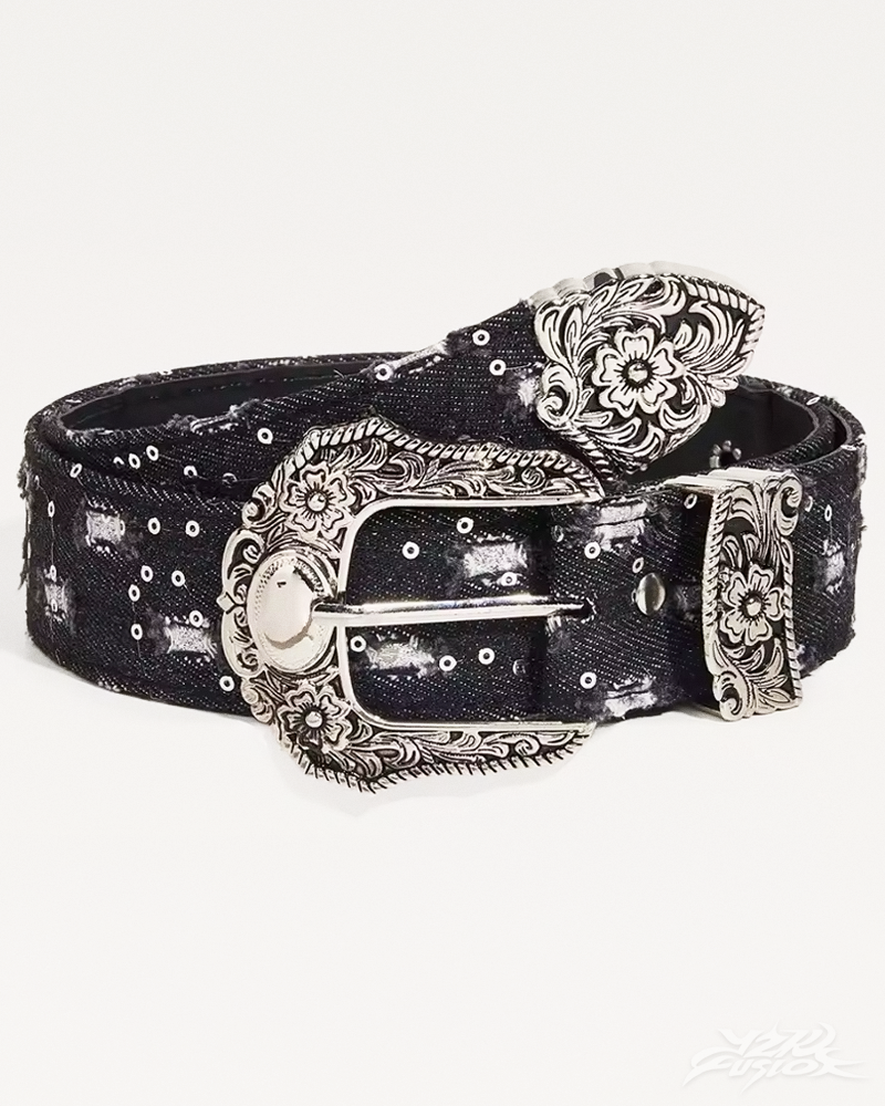 OFFSEAL Y2K Denim Western Belt