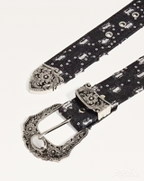 OFFSEAL Y2K Denim Western Belt