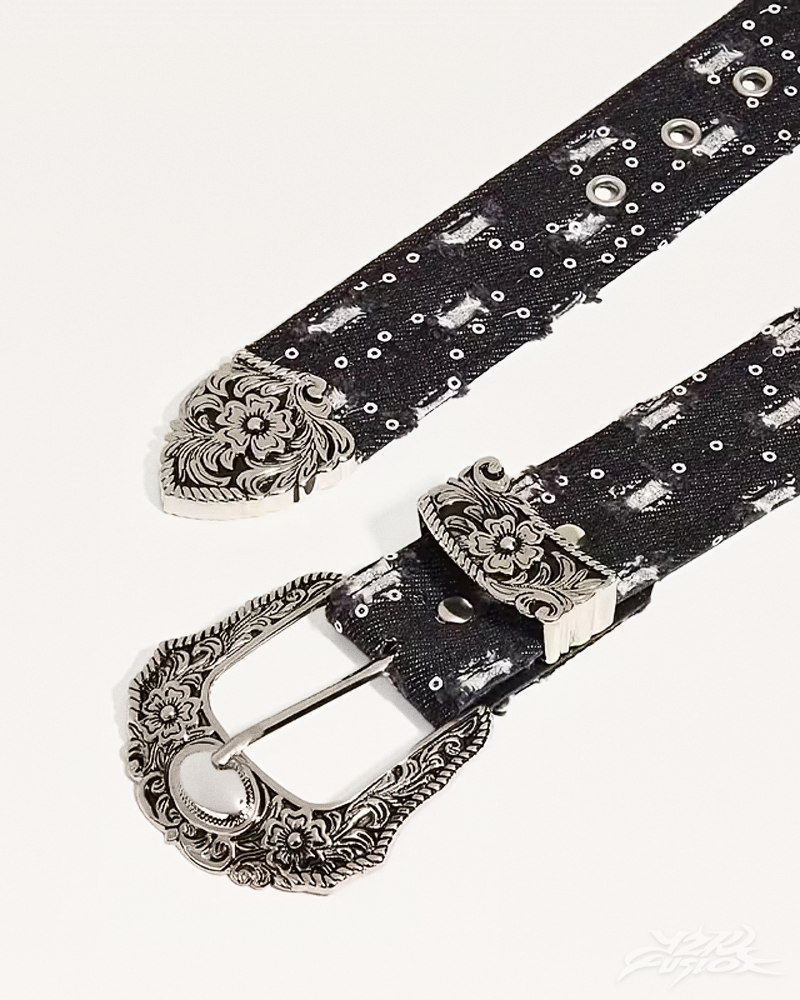 OFFSEAL Y2K Denim Western Belt