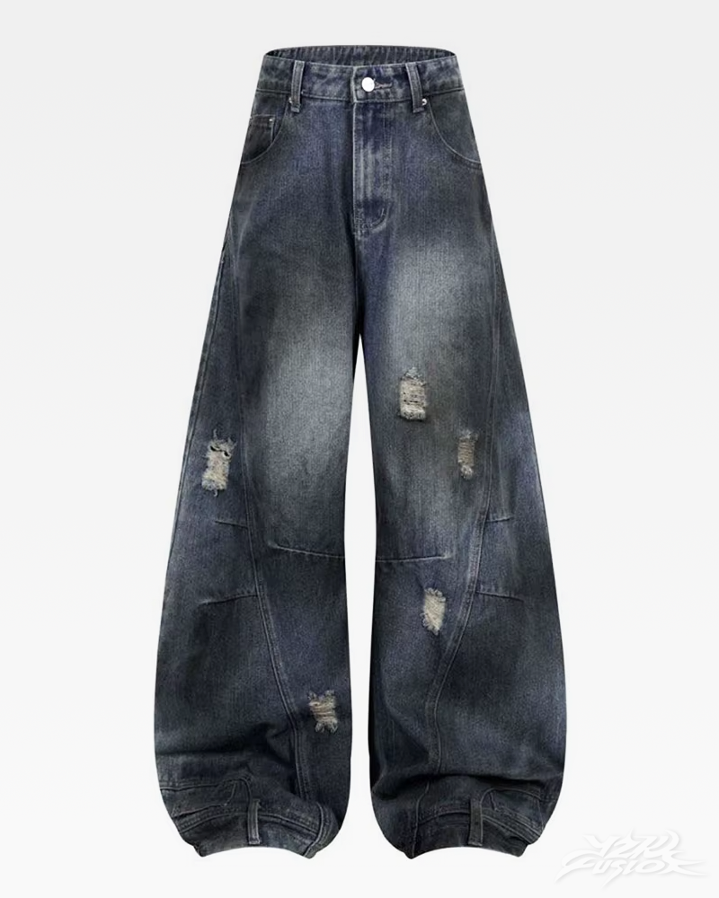 OFFSEAL Y2K Distressed Jeans