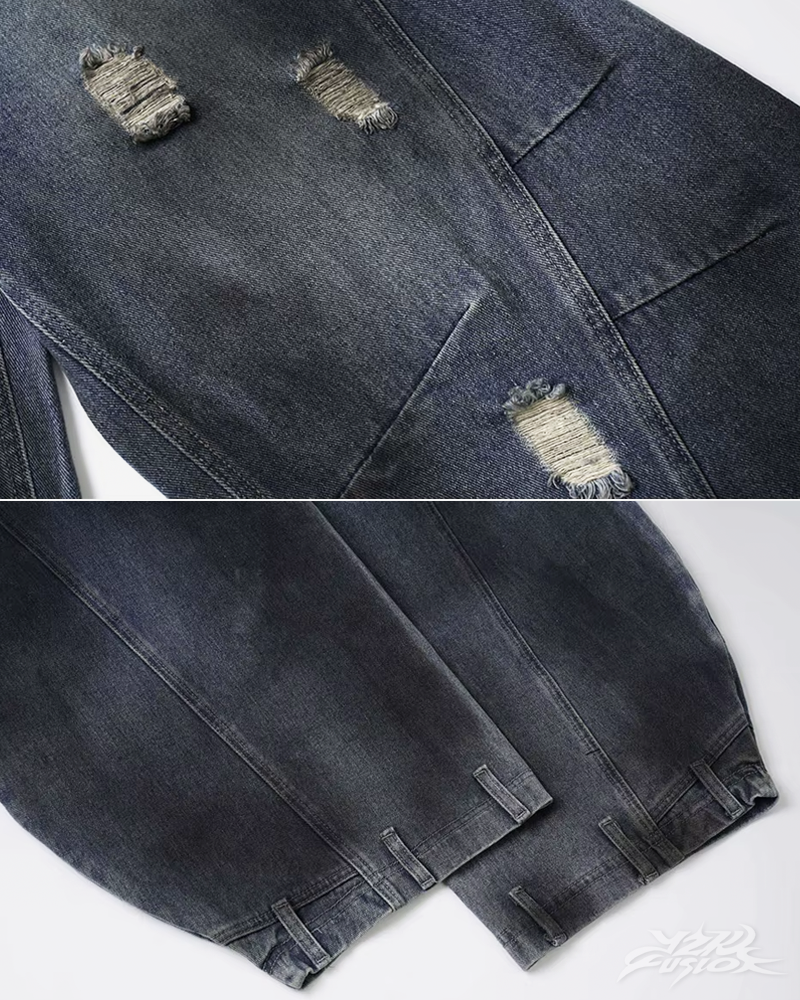 OFFSEAL Y2K Distressed Jeans