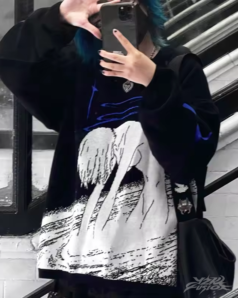 OFFSEAL Y2K Evangelion Sweater