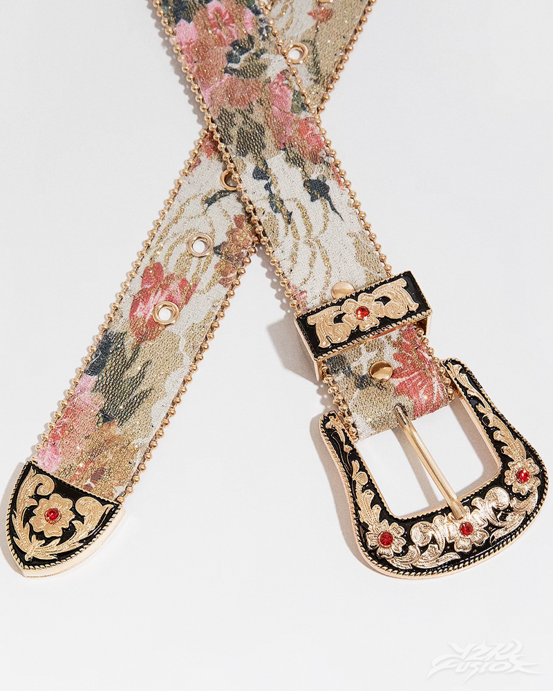 OFFSEAL Y2K Floral Western Belt