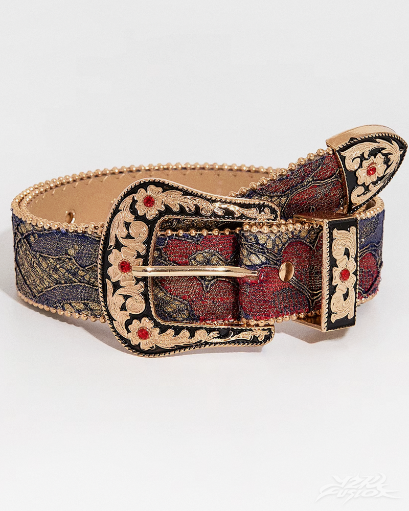 OFFSEAL Y2K Floral Western Belt